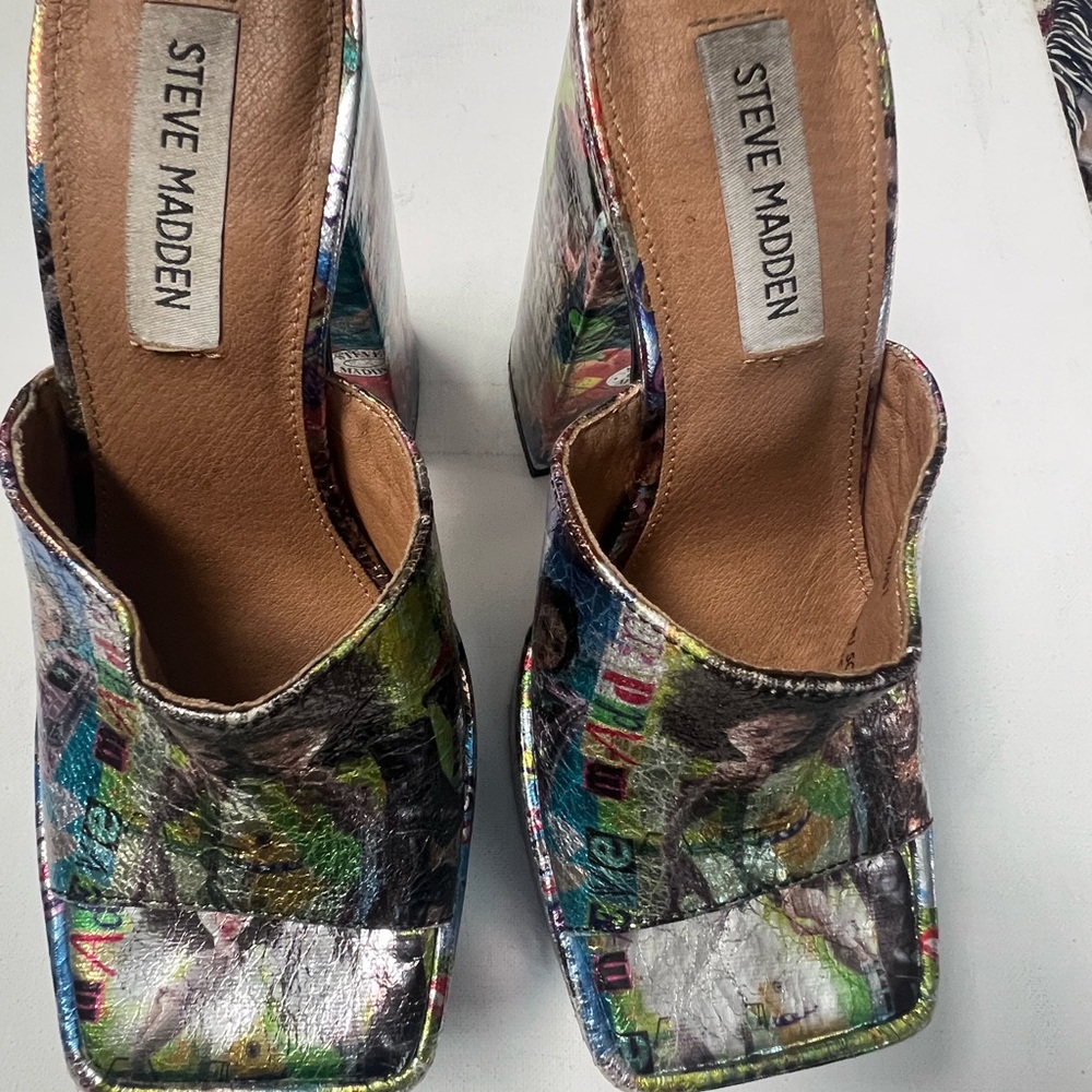 Steve Madden Clog platforms shoes size 6.5 - Picture 15 of 16
